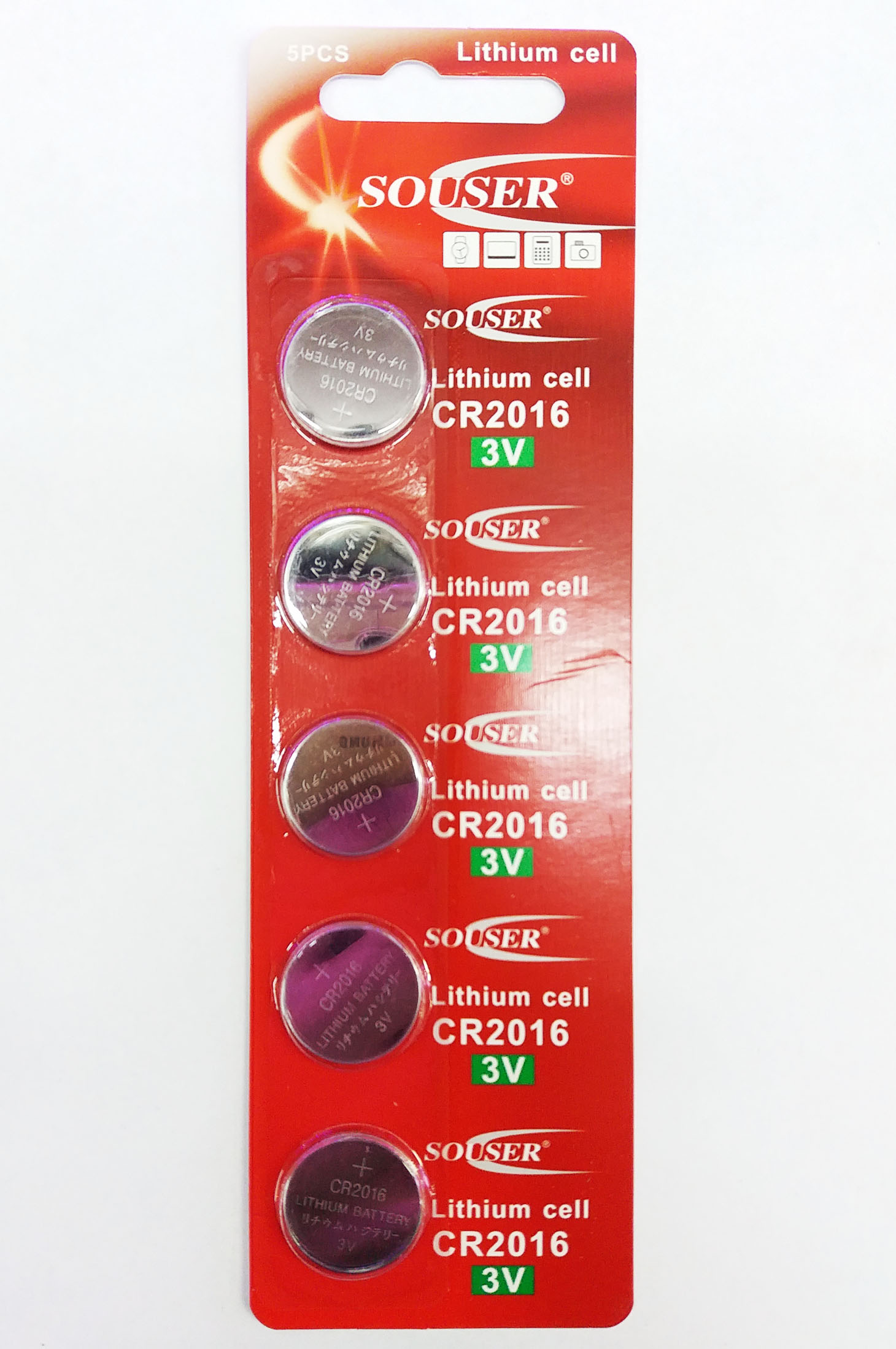 ��������� �������� SOUSER CR2016 (5 ��.) ���. 148128